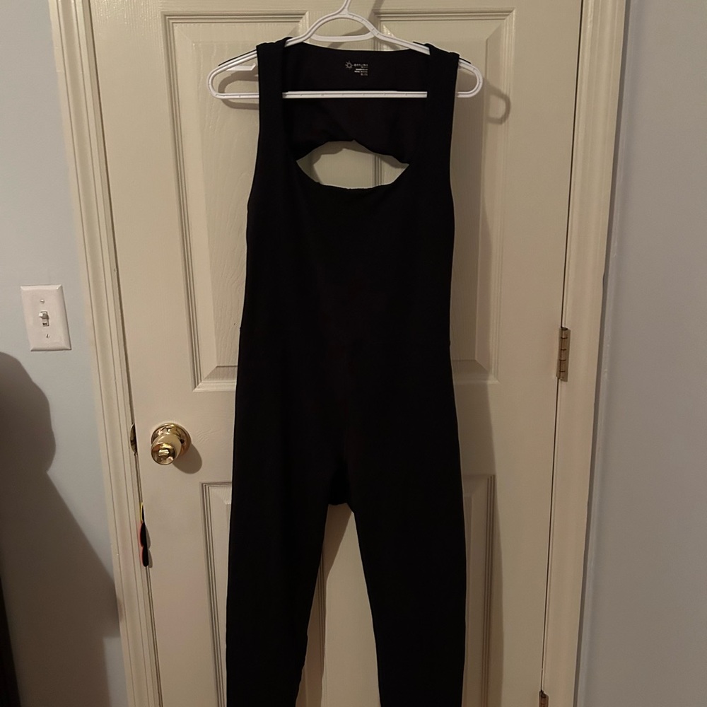Aerie Black Cutout Jumpsuit - Picture 2 of 4